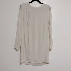 Thakoon Addition Silk Sheer Sleeve Shift Dress